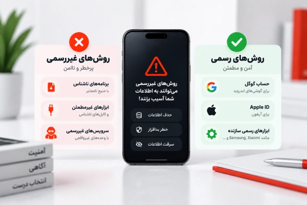 روشهای امن باز کردن رمز گوشی و جلوگیری از برنامههای غیررسمی
