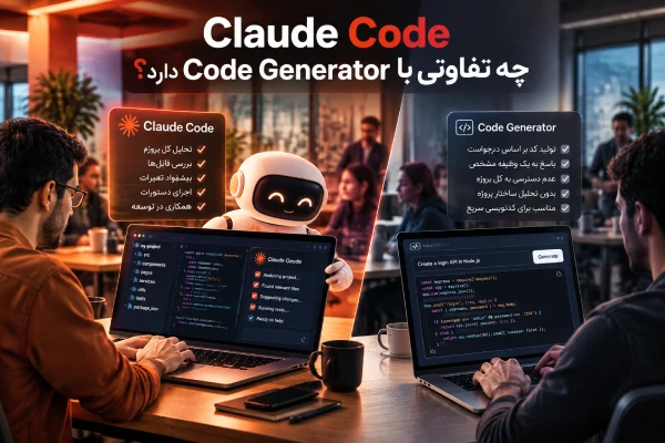 Claude Code چه تفاوتی با Code Generator دارد؟