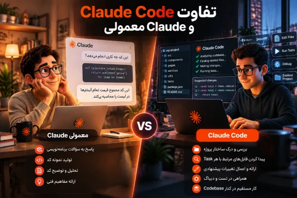 تفاوت Claude Code و Claude معمولی