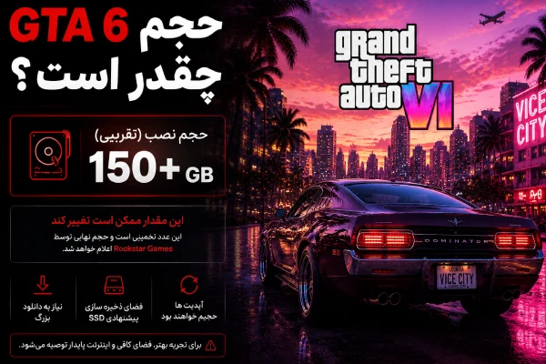 حجم GTA 6 چقدر است؟